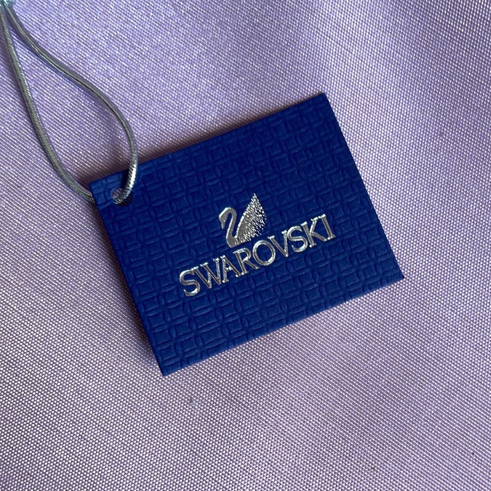 Blue Crystal/ Silver Swarovski Necklace - Picture 4 of 5